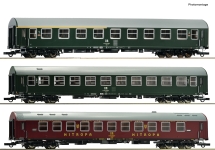 Roco 6200029 - H0 - 3-tlg. Set 2 Personenwagen, DR, Ep. IV